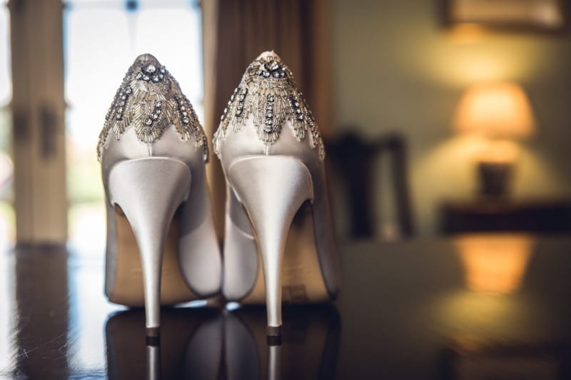Wedding detail shoes